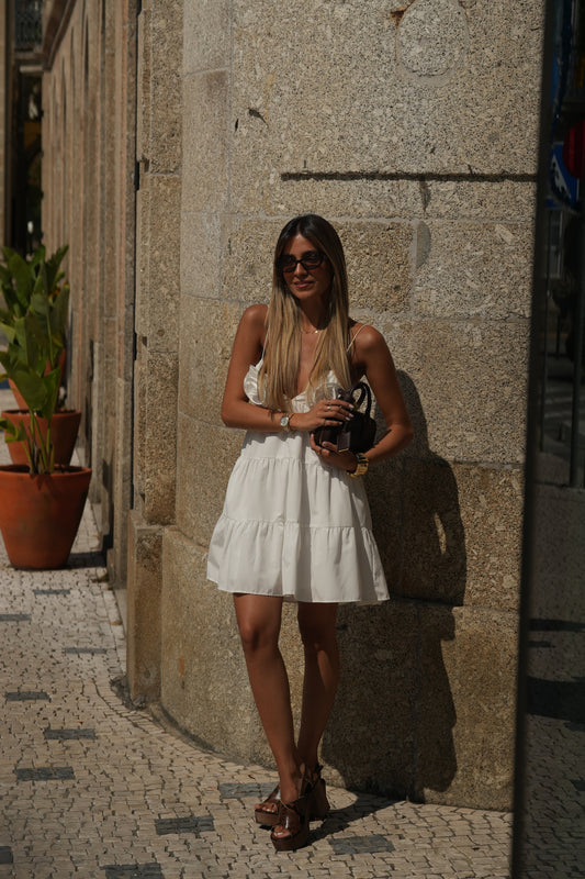 Strappy sandals with wooden heels